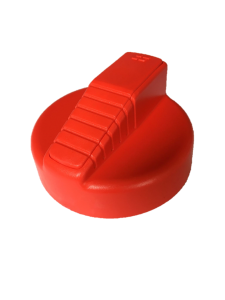 IC80 Impact resistant, non-locking, non-vented RED filler cap - 08851000RAB